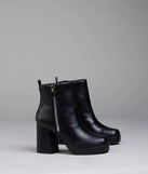 Bold Edge Platform Zipper Booties