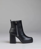 Bold Edge Platform Zipper Booties