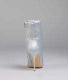 Bedazzled Allure Rhinestone Stiletto Booties