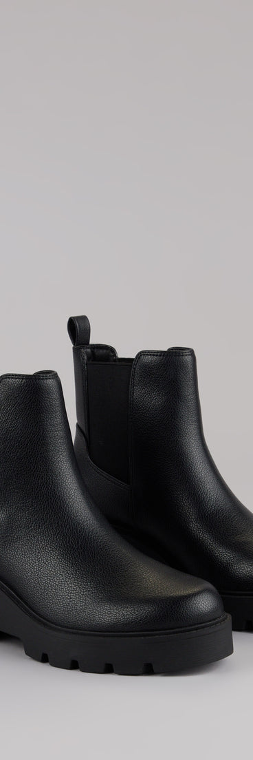 This piece brings trend-right energy to the Instant Edge Platform Ankle Booties, perfect for fall outfits that stand out.