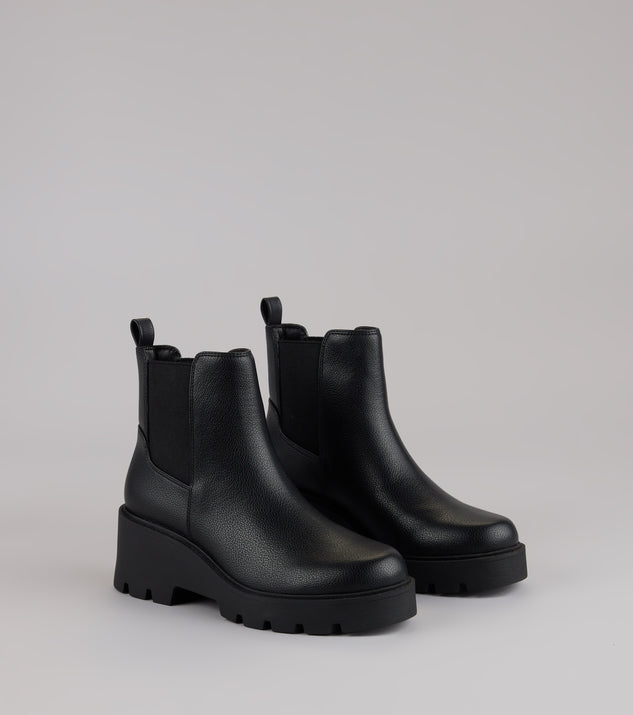 Instant Edge Platform Ankle Booties