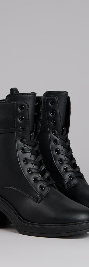 This piece brings trend-right energy to the City Chill Platform Combat Boots, perfect for fall outfits that stand out.