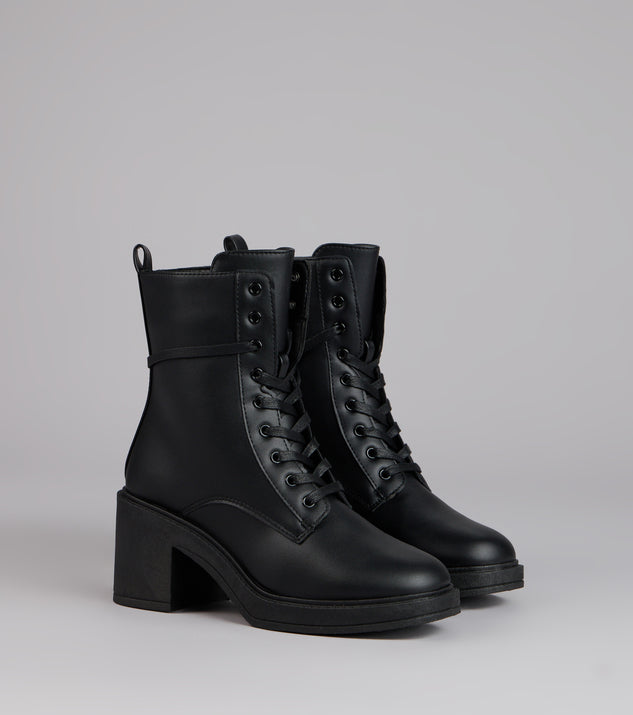 City Chill Platform Combat Boots