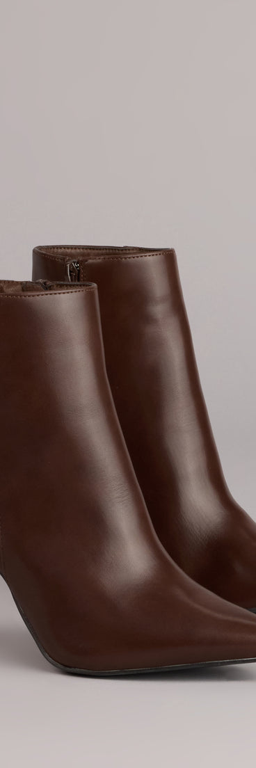 This piece brings trend-right energy to the Polished Moves Stiletto Booties, perfect for fall outfits that stand out.