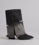 Fray All Day Denim Booties