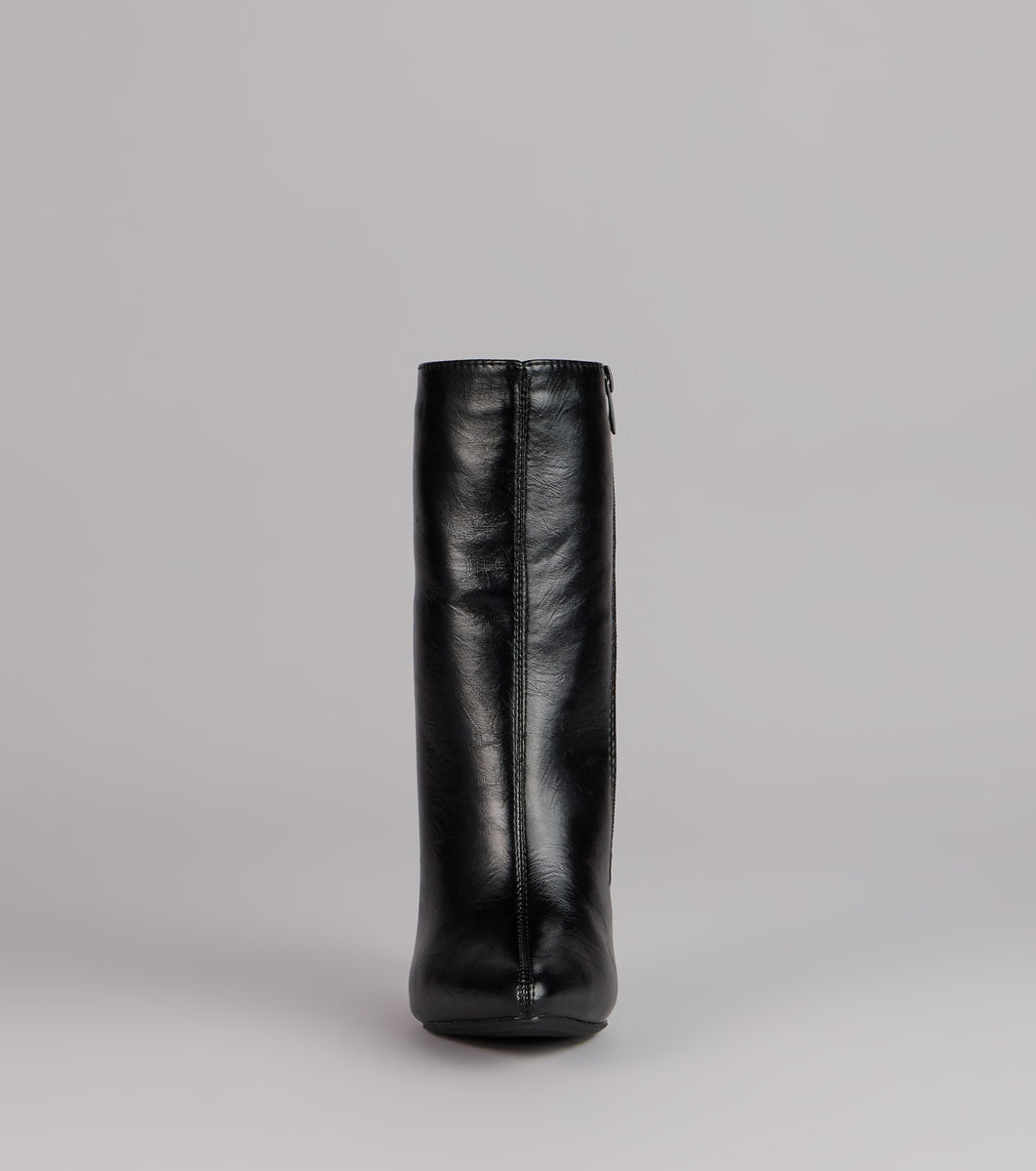 Bold Step Faux Leather Booties & Windsor