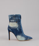 City Blues Denim Stiletto Booties
