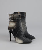 City Blues Denim Stiletto Booties