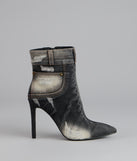 City Blues Denim Stiletto Booties