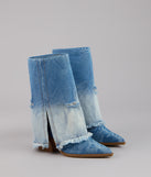 Fray All Day Denim Booties