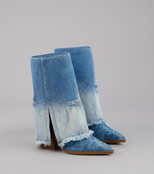 Fray All Day Denim Booties