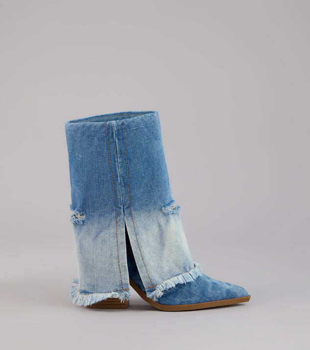 Fray All Day Denim Booties