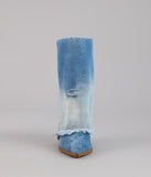 Fray All Day Denim Booties