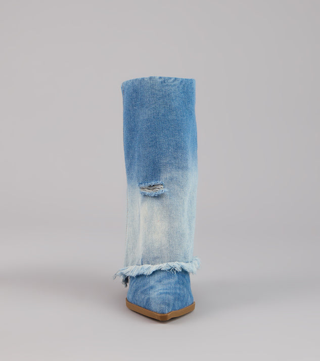 Fray All Day Denim Booties