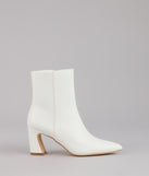 Downtown Sleek Faux Leather Booties