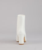 Downtown Sleek Faux Leather Booties