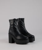 Power Stomp Platform Ankle Booties