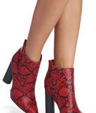 Stepping Out In Snake Booties