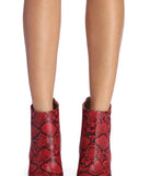 Stepping Out In Snake Booties