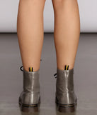 Glitter Glam Combat Boots