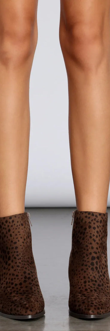 On The Run Leopard Booties