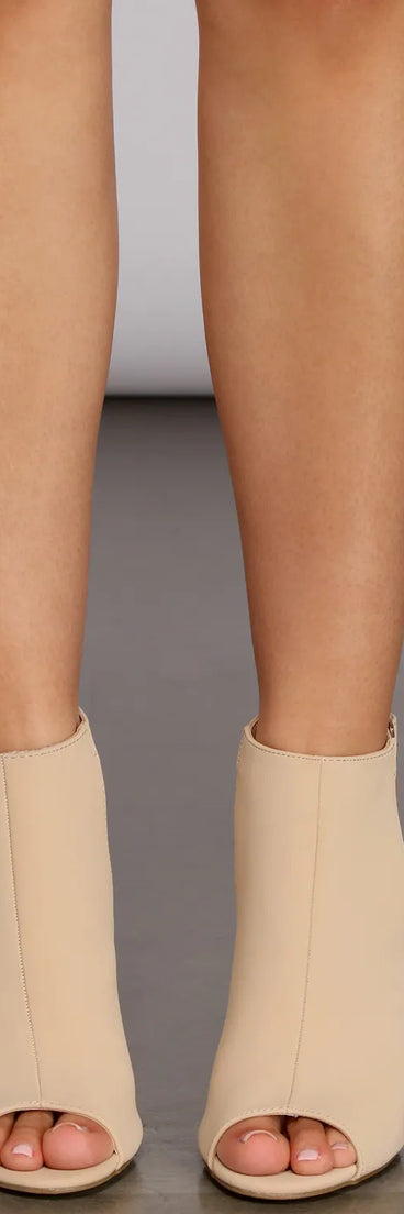 Peep Toe Booties