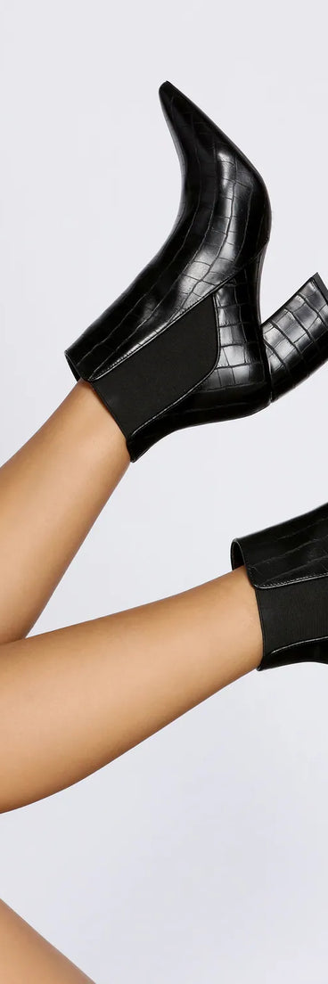 Stepping Out Snake Booties