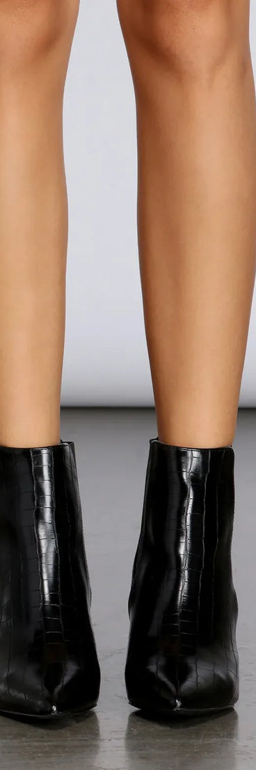 Stepping Out Snake Booties