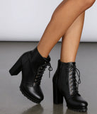 Platform Faux Leather Booties