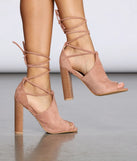 So Stacked Lace-Up Sandals