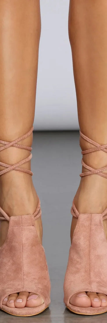 So Stacked Lace-Up Sandals