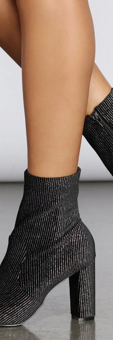 Disco Daze Velvet Booties