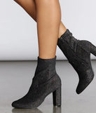 Disco Daze Velvet Booties