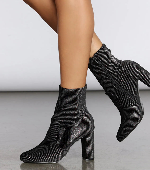 Disco Daze Velvet Booties