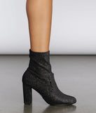 Disco Daze Velvet Booties
