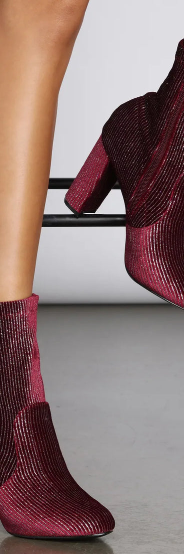 Disco Daze Velvet Booties