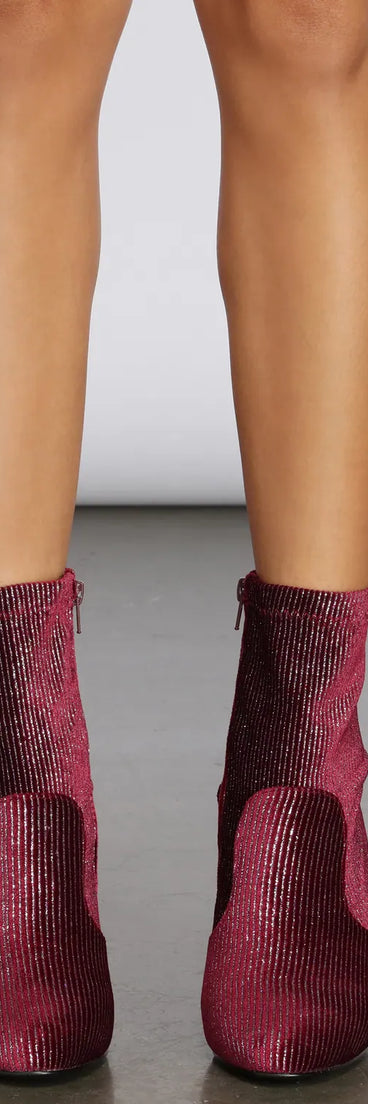 Disco Daze Velvet Booties