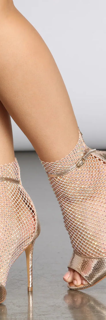 I'm Your Gift Heat Stone Stiletto Booties