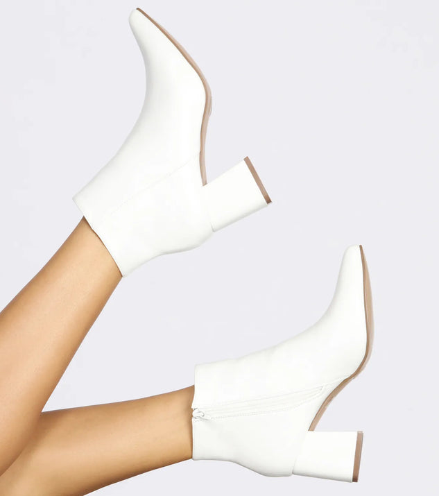 Miss Mod Point Toe Booties