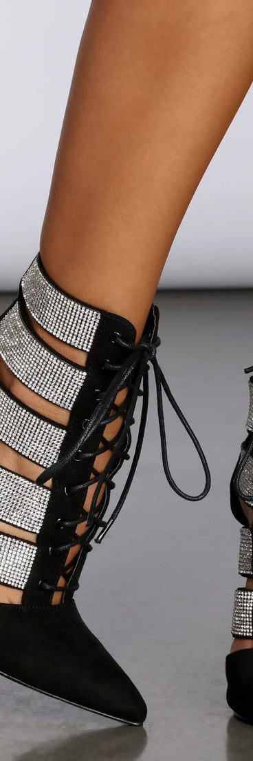 Take Your Time Rhinestone Booties