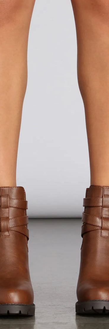 Again And Again Stacked Booties