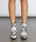 Cowgirl Snake Print Booties