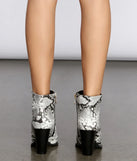 Cowgirl Snake Print Booties