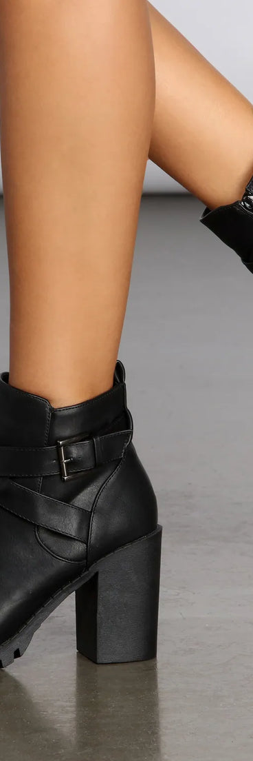 More Than A Crush Faux Leather Booties