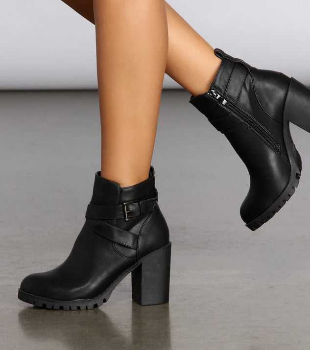 More Than A Crush Faux Leather Booties