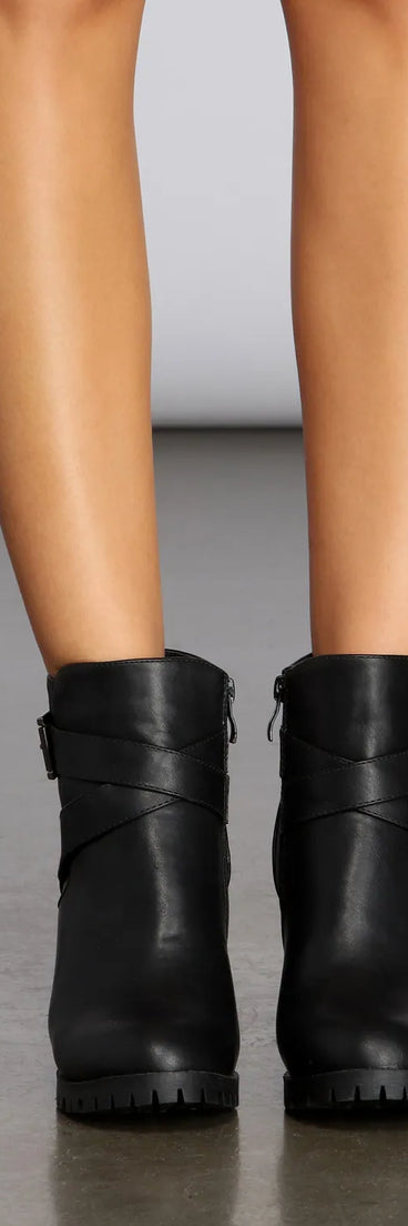 More Than A Crush Faux Leather Booties