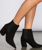 Downtown Stroll Faux Suede Booties