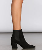 Downtown Stroll Faux Suede Booties