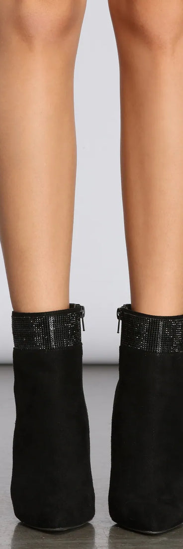 Rhinestone Cuff Stiletto Booties