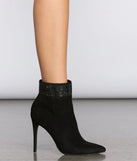 Rhinestone Cuff Stiletto Booties